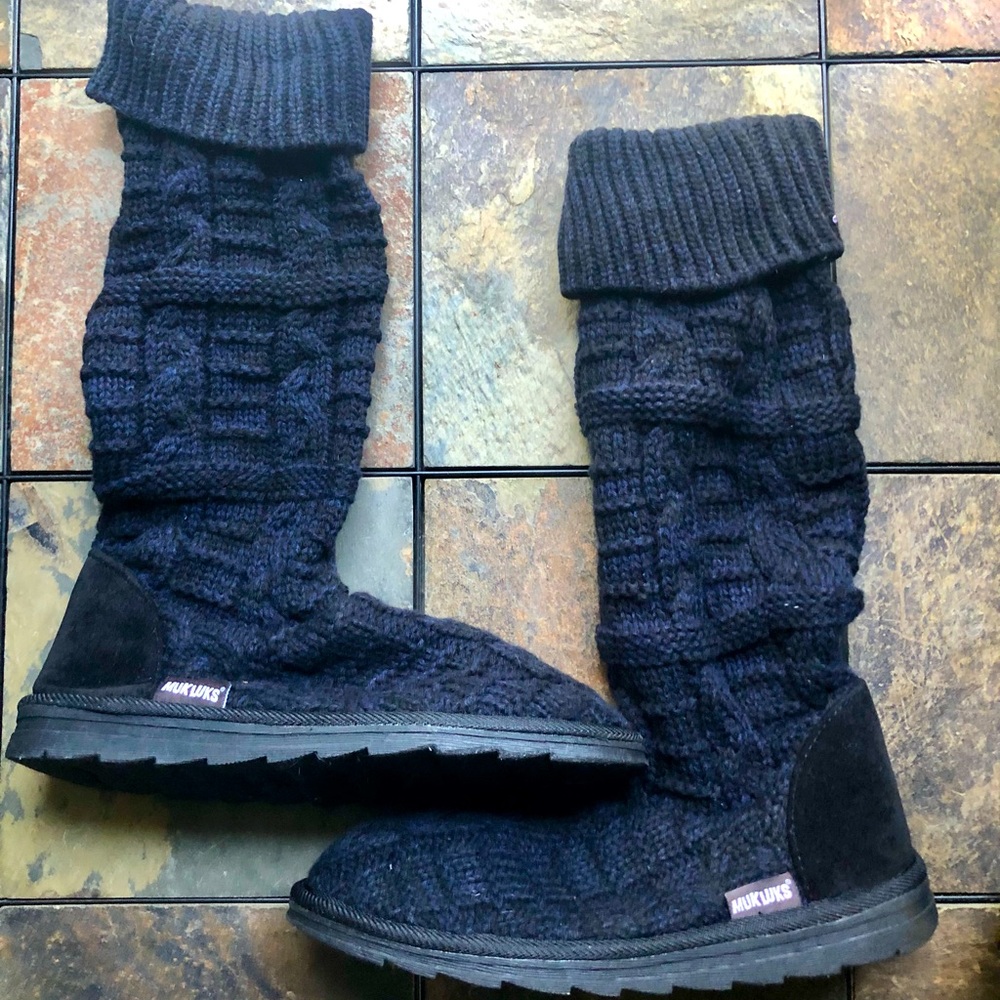 Muk Luk sweater boots